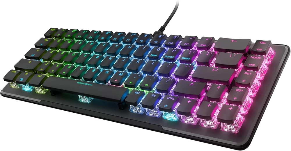 Turtle Beach Vulcan II Mini 65% juoda laidinė mechaninė klaviatūra (Raudona switch, US)