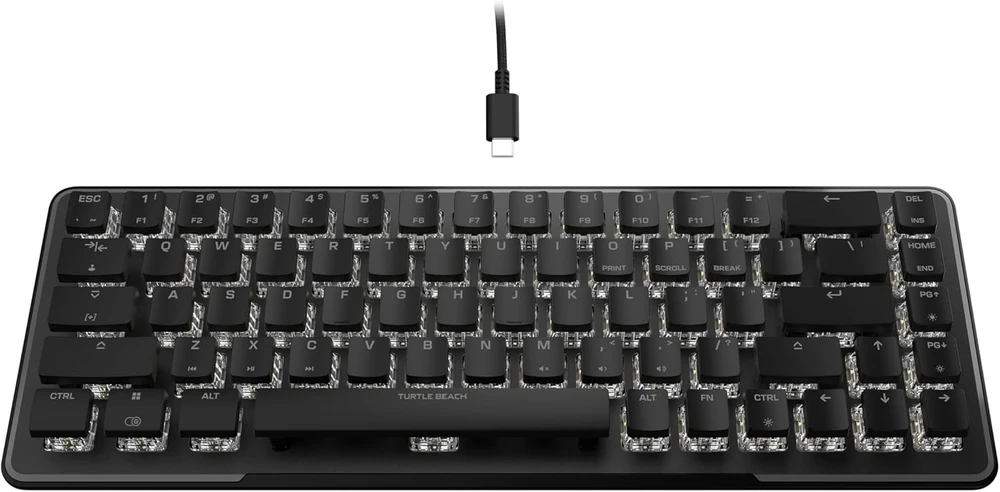 Turtle Beach Vulcan II Mini 65% juoda laidinė mechaninė klaviatūra (Raudona switch, US)