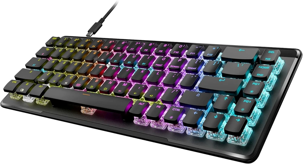 Turtle Beach Vulcan II Mini Air 65% juoda laidinė mechaninė klaviatūra (Raudona switch, US)