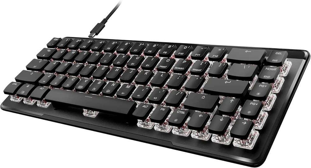 Turtle Beach Vulcan II Mini Air 65% juoda laidinė mechaninė klaviatūra (Raudona switch, US)