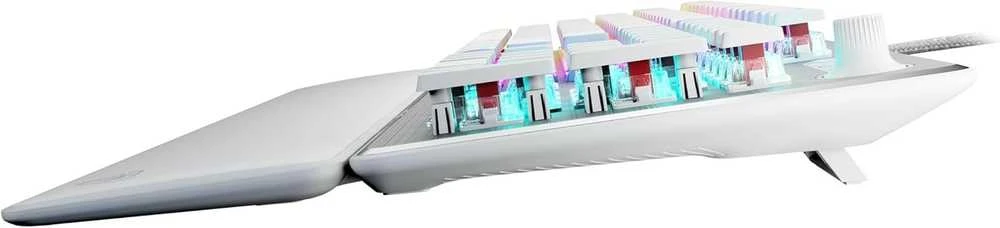 Turtle Beach Vulcan II RGB 100% balta laidinė mechaninė klaviatūra (Titan II Raudona switch, US)