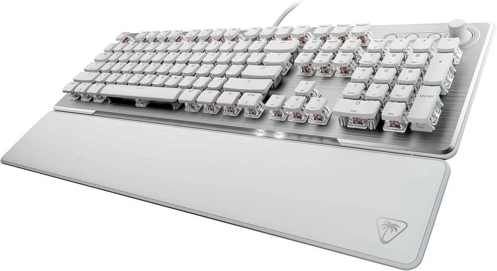 Turtle Beach Vulcan II RGB 100% balta laidinė mechaninė klaviatūra (Titan II Raudona switch, US)