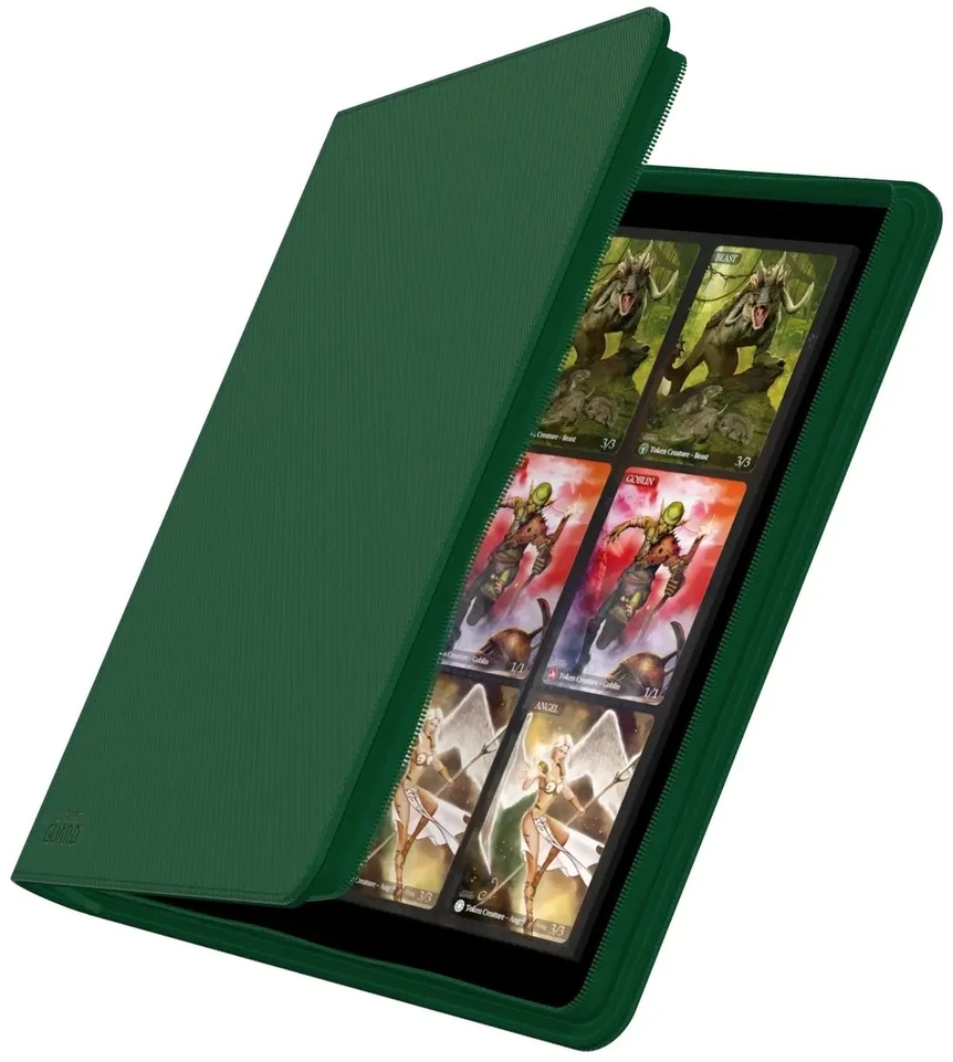 Ultimate Guard Zipfolio 480 24-Pocket Xenoskin - Žalias