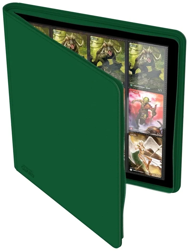 Ultimate Guard Zipfolio 480 24-Pocket Xenoskin - Žalias