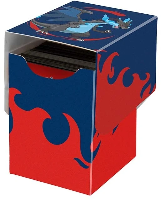 Kolekcionuojamos Kortelės - Ultra PRO Pokémon Trading Card Game Mega Charizard X Flex Deck Box 100 Cards Juodas