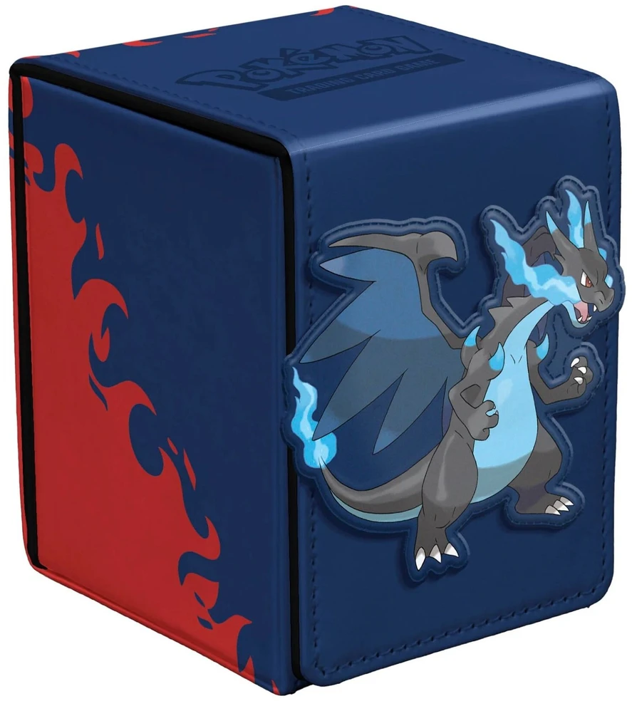 Ultra Pro UP - Mega Charizard X Alcove Flip Deck Box for the Pokémon