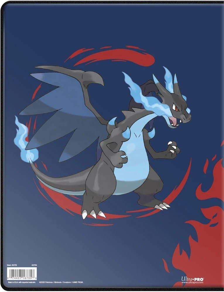 Ultra Pro Pokémon Mega Charizard X/Y 9 kišenių albumas kortelėms, 180 talpa
