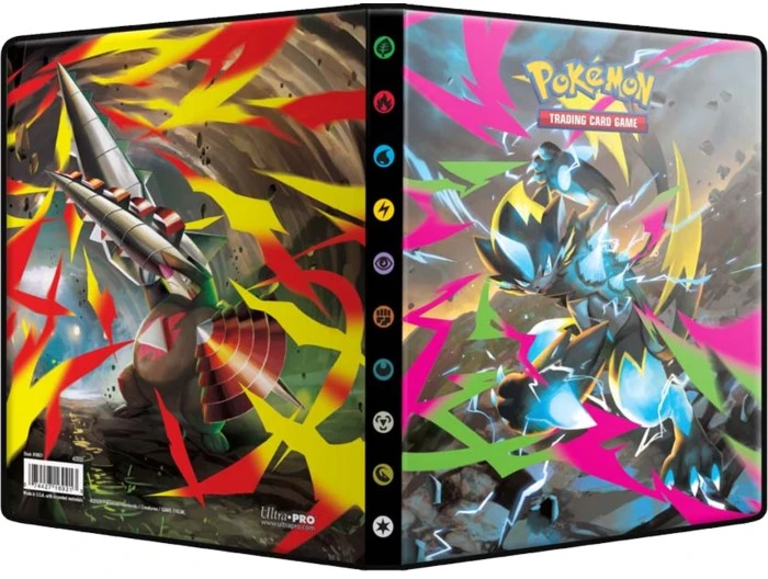 Ultra Pro UP - Mega Evolutions - Pitch Juodas 4-Pocket Portfolio