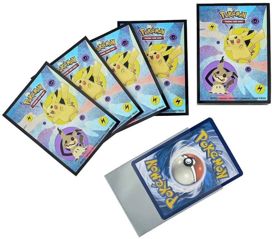 „Ultra Pro UP“ – „Pikachu“ ir „Mimikyu“ rankovės, skirtos „Pokémon“ (65 Vnt)
