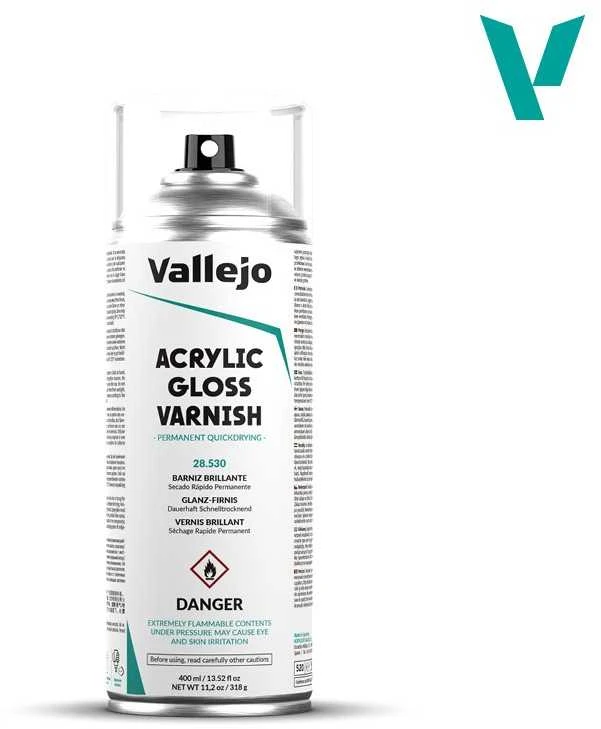 Vallejo - Acrylic Gloss Purškiklis Varnish