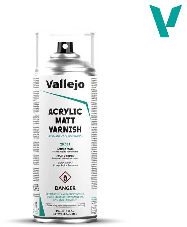 Vallejo - Acrylic Matt Purškiklis Varnish