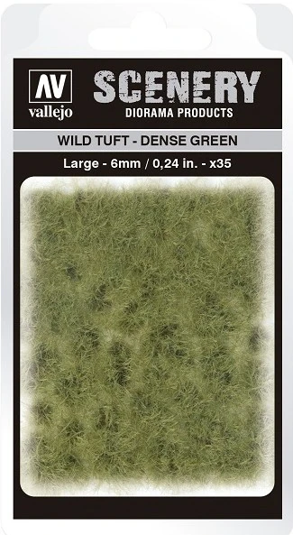 Vallejo - Scenery - Wild Tuft Dense Žalias (6 mm)