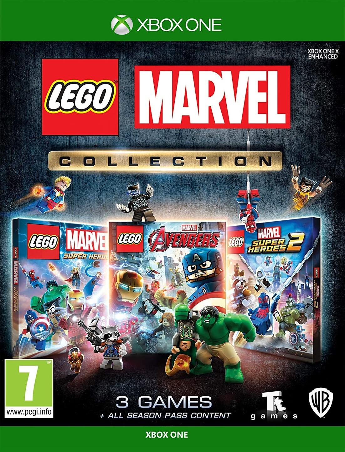 XBOX One LEGO Marvel kolekcija, įskaitant. Keršytojai, super herojai ir super herojai 2