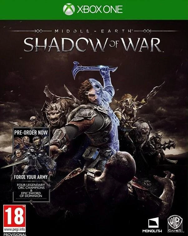 WARNER BROS „XBOX One“ „Middle-Earth: Shadow of War“ (apima „Forge Your Army“ DLC)