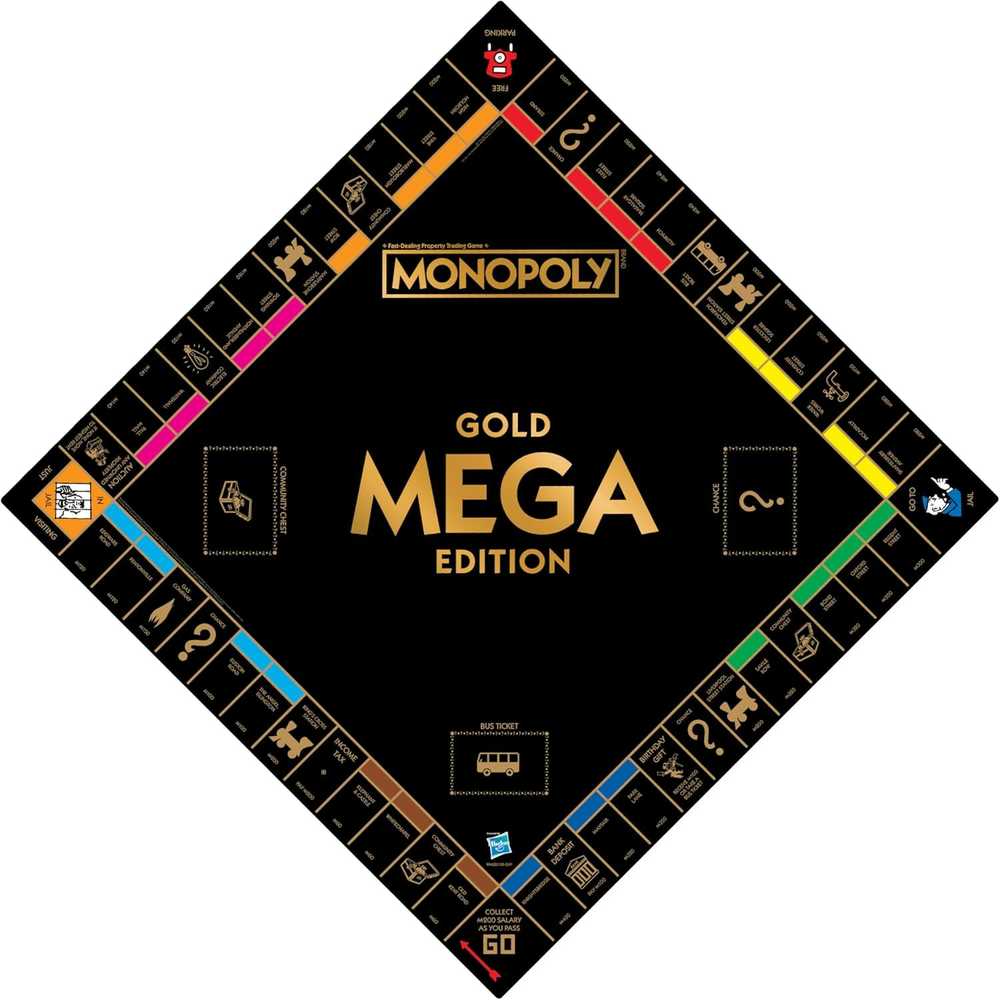 Winning Moves Monopoly: The Mega Gold Edition