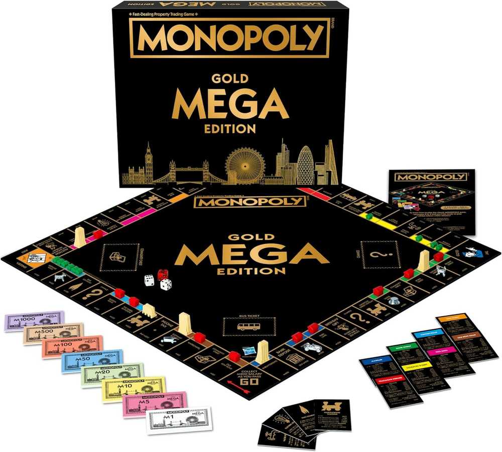 Winning Moves Monopoly: The Mega Gold Edition