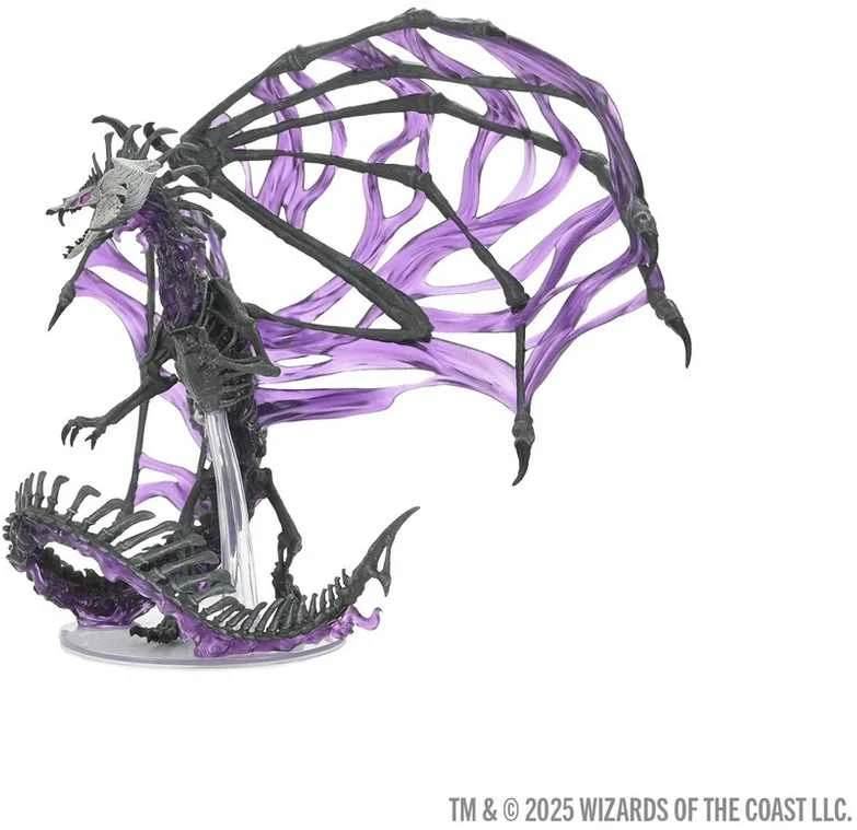 Wizards of the Coast D&D Icons of the Realms: Juodas Dracolich Boxed figūrėlė