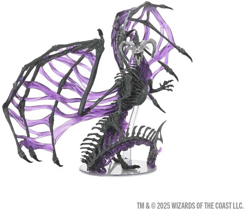 Wizards of the Coast D&D Icons of the Realms: Juodas Dracolich Boxed figūrėlė