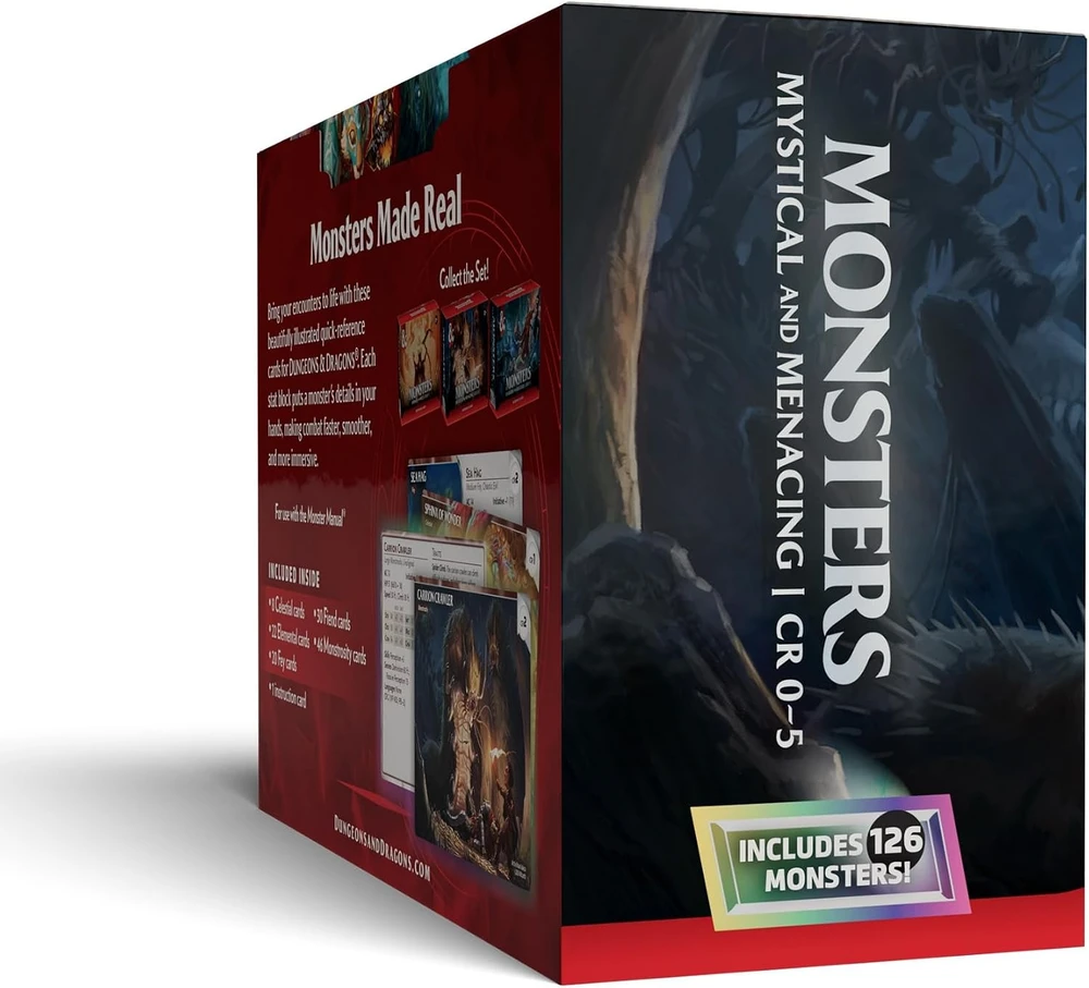 Wizards of the Coast Dungeons & Dragons Reference Cards - Monsters (Mystical and Menacing)