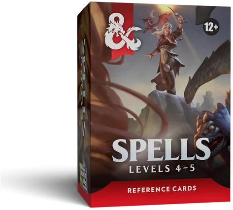 Wizards of the Coast Dungeons & Dragons Reference Cards - Spells (Levels 4-5)