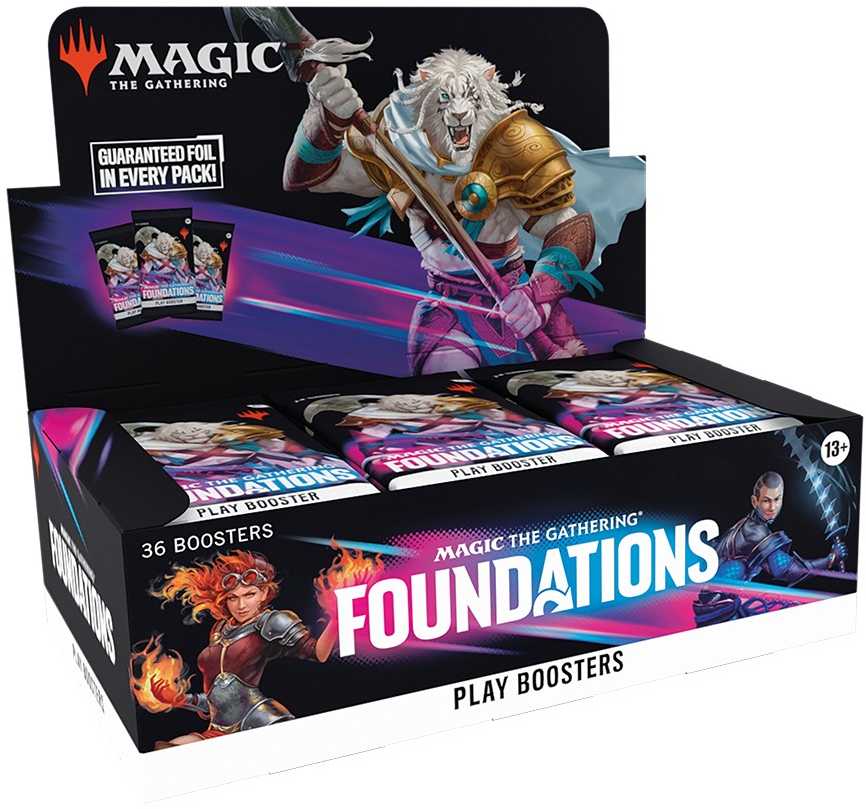 Hasbro „Wizards of the Coast Magic: The Gathering“ – „Foundations“ žaidimo papildymo ekrano rinkinys (36 vnt.)