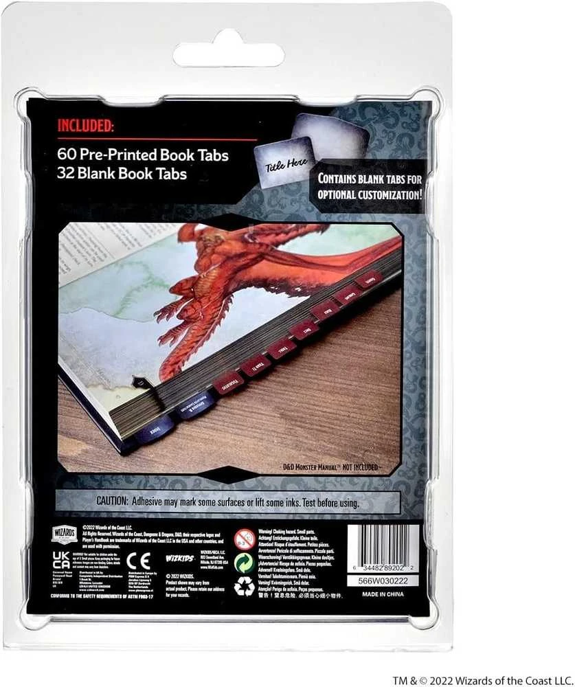 Wizkids D&D Book Tabs: 2024 Monster Manual