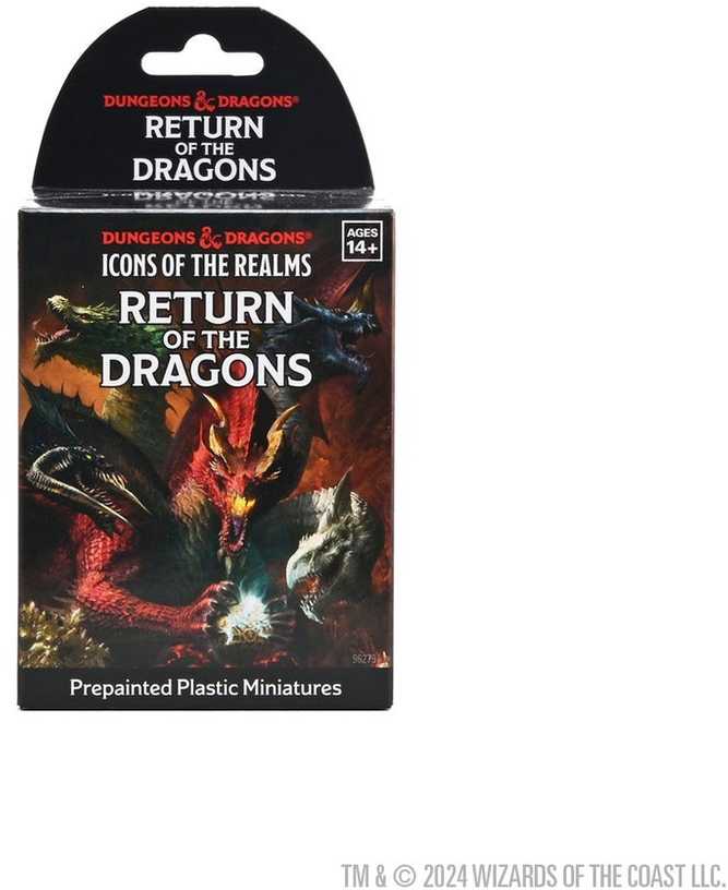 Wizkids D&D Icons of the Realms: Return of the Dragons Nudažytos Mystery Figūrėlės (1 vnt.)