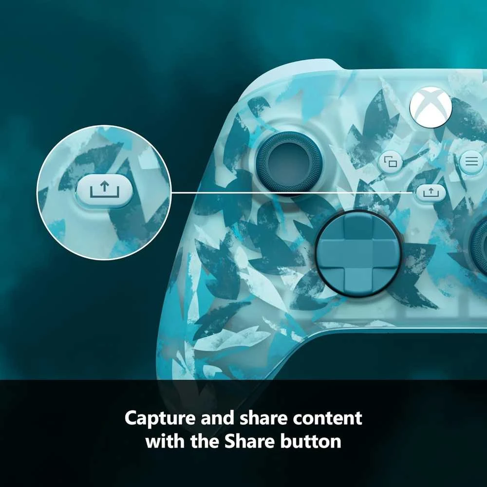 „Microsoft XBOX“ belaidis valdiklis – „Ice Breaker Special Edition Turquoise Bluetooth Gamepad“ (analoginis / skaitmeninis) „Android“, asmeniniams kompiuteriams, „XBOX One“, „XBOX Series S“, „XBOX Series X“, „iOS“