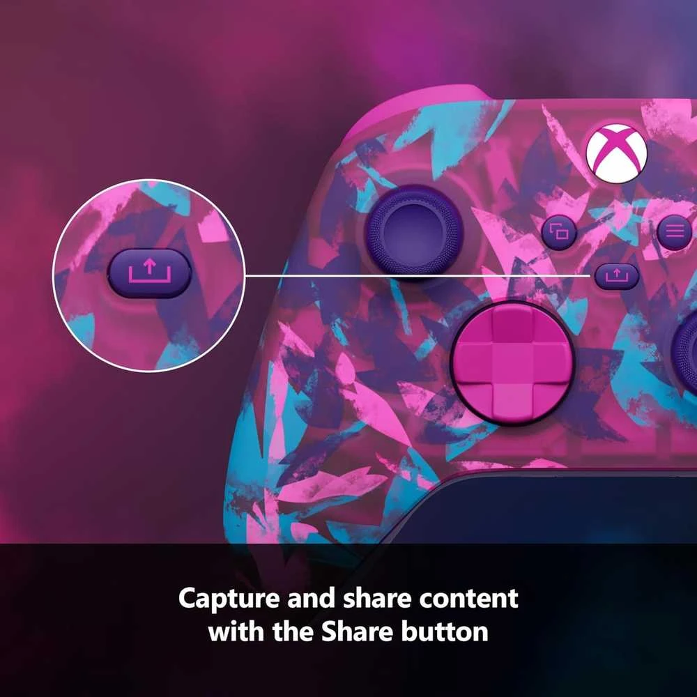 „Microsoft XBOX“ belaidis valdiklis – „Heart Breaker Special Edition“ Mėlyna, Rožinė, Violetinė „Bluetooth“ žaidimų pultas Analoginis / skaitmeninis „Android“, asmeniniams kompiuteriams, „XBOX One“, „XBOX Series S“, „XBOX Series X“, „iOS“