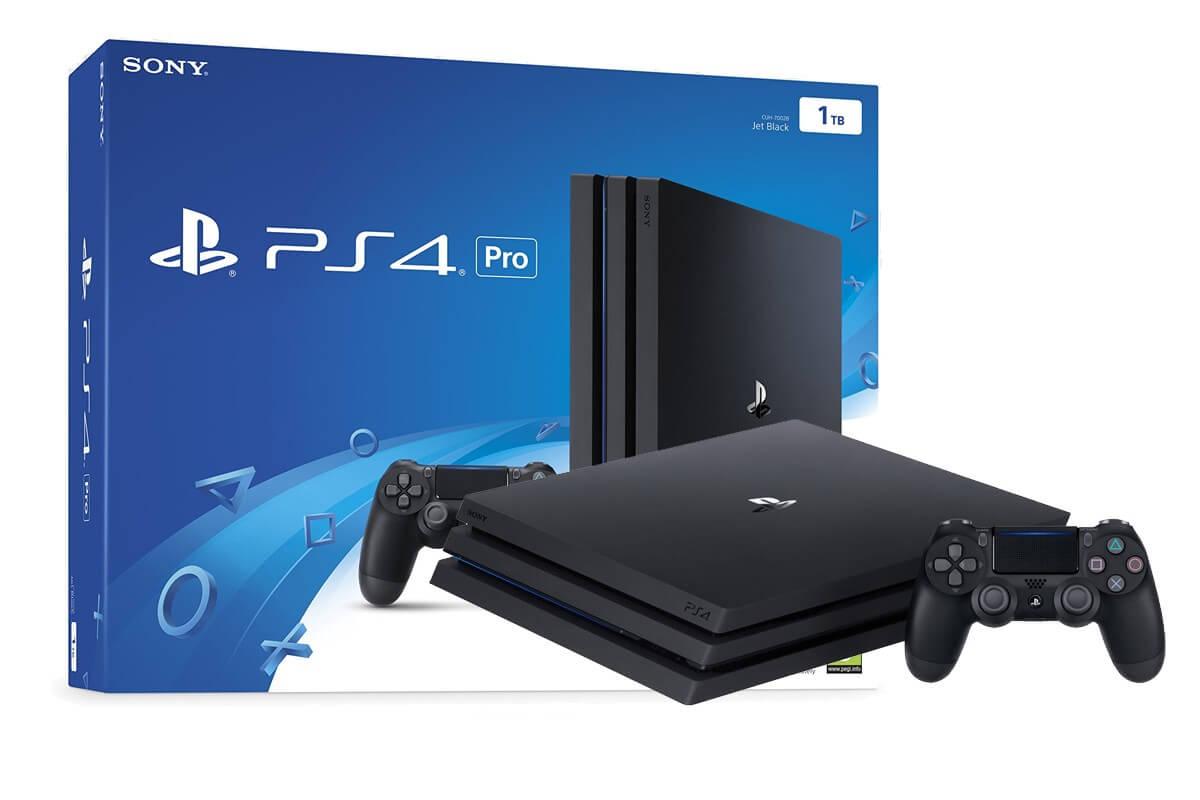 Žaidimų konsolė SONY PlayStation 4 (PS4) Pro 1TB (juoda), žema kaina