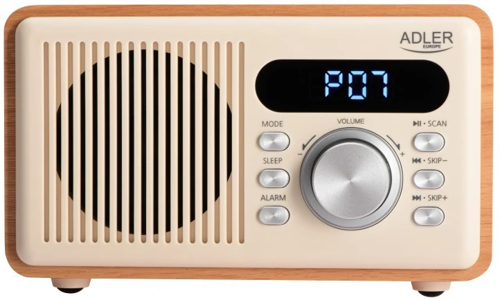 Radija su laikrodžiu ,bluet,MP3 ,USB ADLER AD-1923