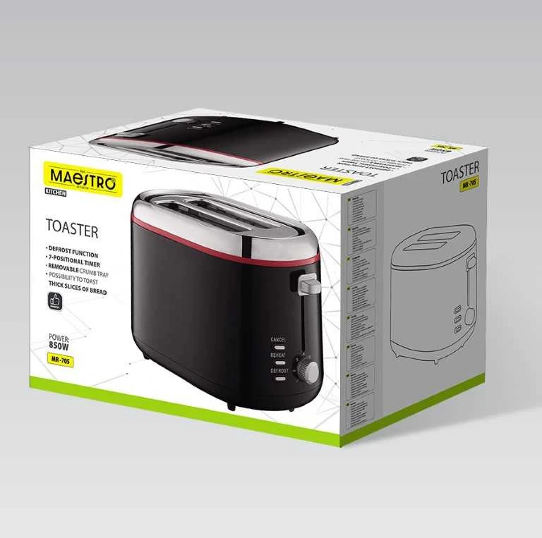 Skrudintuvas Duonos skrudintuvė Maestro MR-705