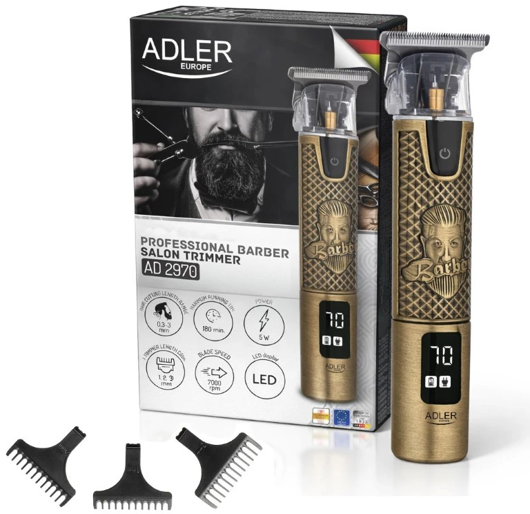 Profesionali plaukų kirpimo mašinėlė .ADLER AD-2970