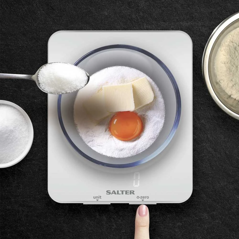 Virtuvinės svarstyklės Salter 1180 WHDR Ghost Digital Kitchen Scale - Baltas