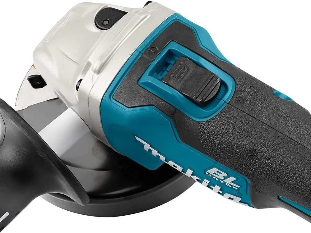 Makita kampinis šlifuoklis DGA513ZJ 18V 125mm be akumuliatoriaus ir kroviklio + lagaminas