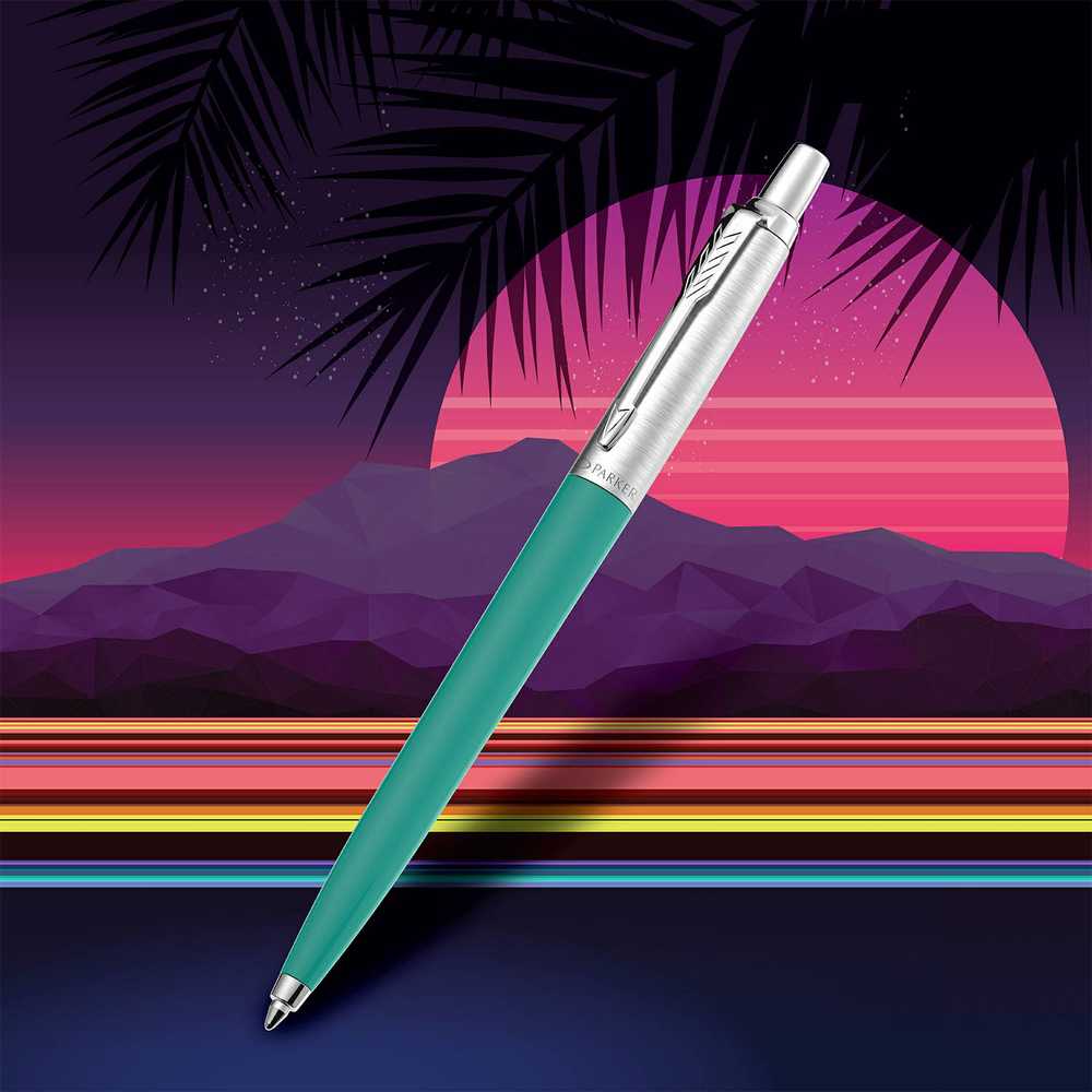 2 x Parker Jotter Originals 80-ųjų Retro Wave tušinukas žalias + turkis – 2186315