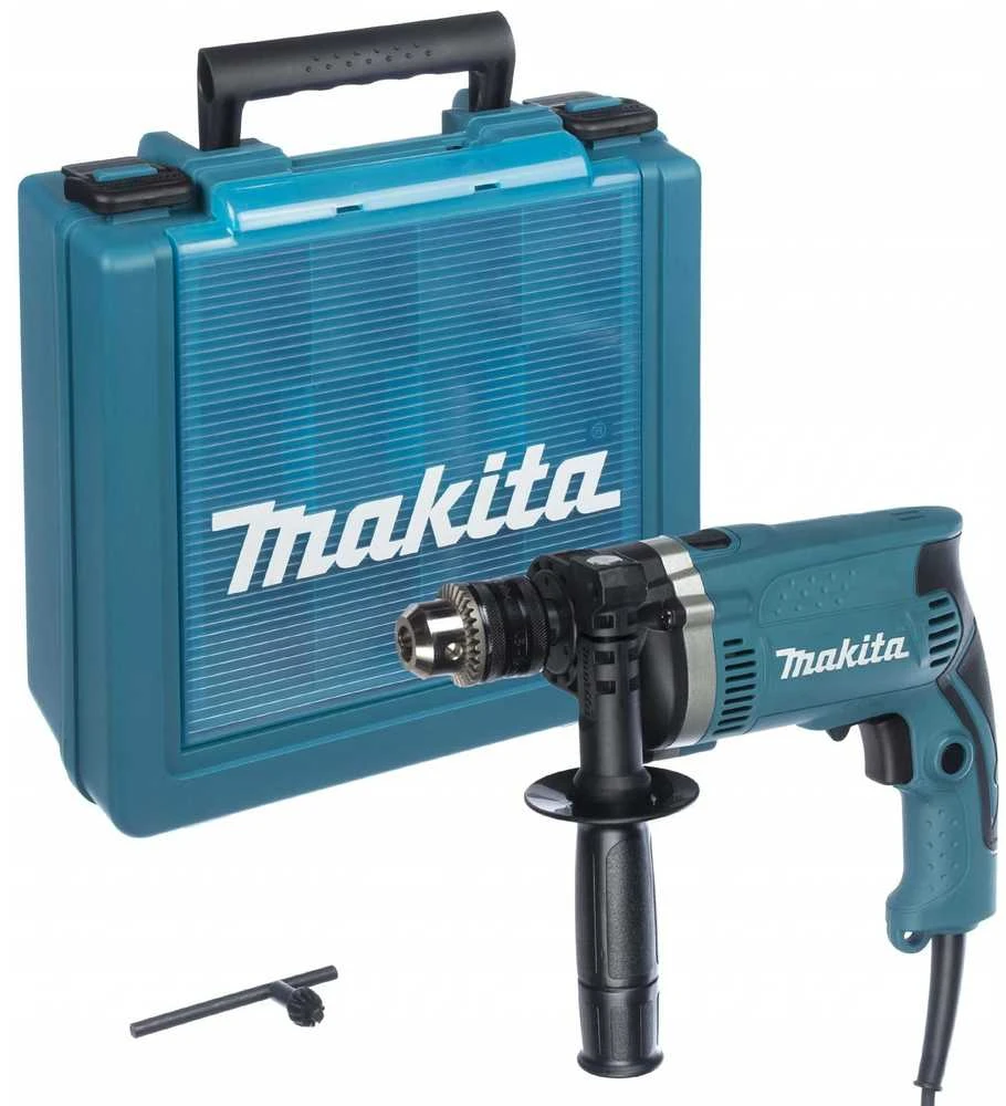 Makita smūginis gręžtuvas HP1630K 710W lagaminas