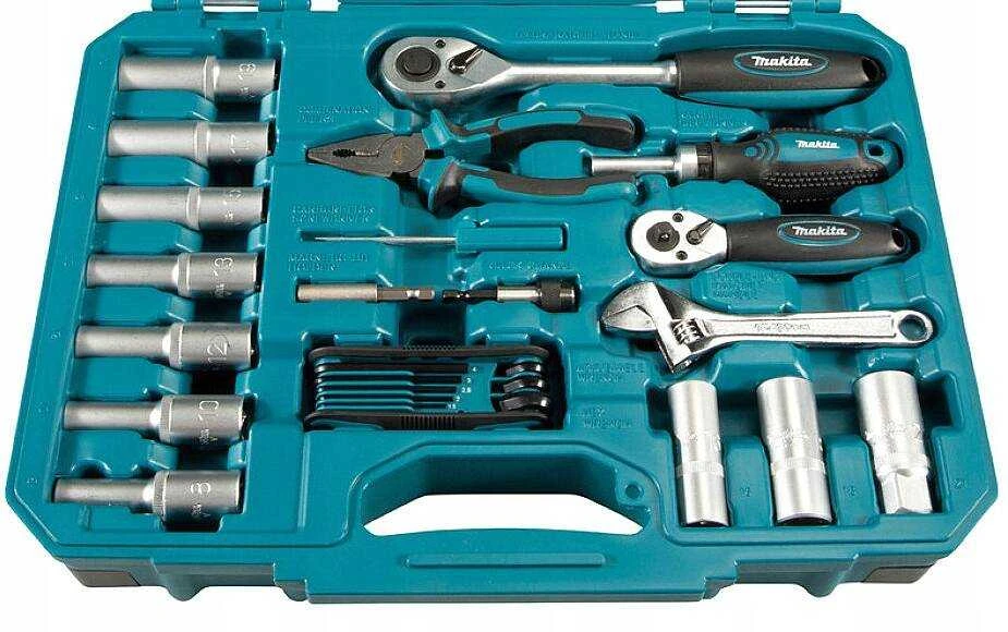 Makita E-08458 rankinių įrankių rinkinys, 87 vnt.