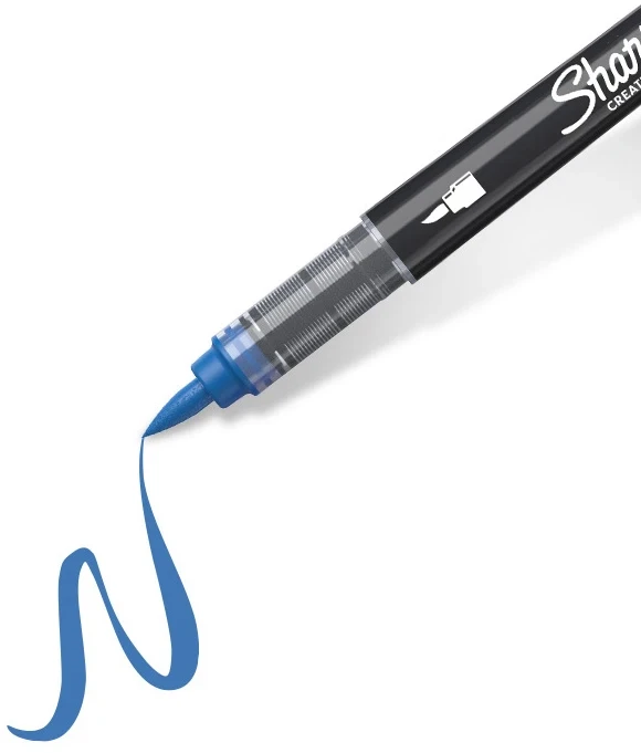 Akrilinis žymeklis Sharpie Parang (mėlynas) - teptuko galiukas, 1 vnt. - 2218125