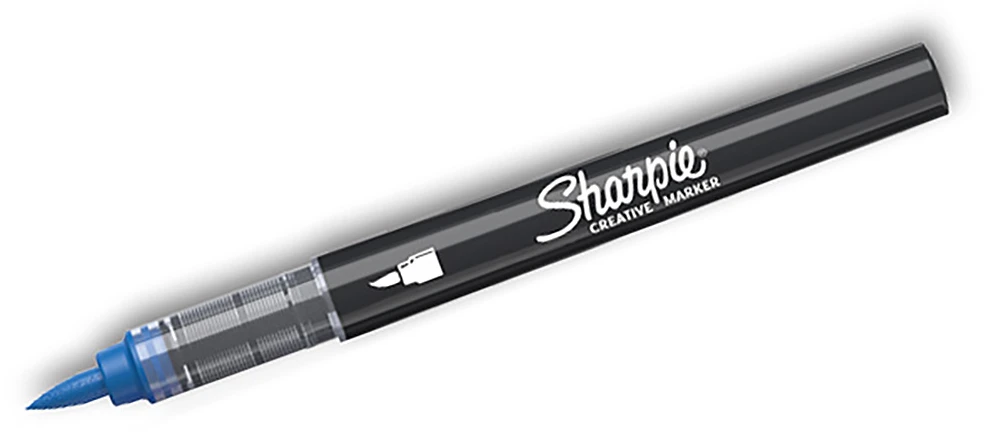 Akrilinis žymeklis Sharpie Parang (mėlynas) - teptuko galiukas, 1 vnt. - 2218125