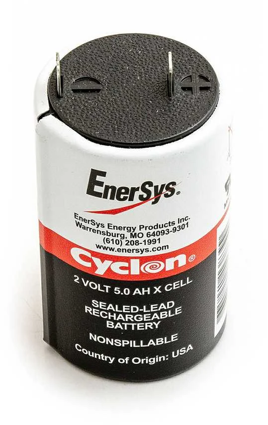 Akumuliatorius 0800-0004 Enersys Hawker Cyclon Cell X 2V 5,0Ah nereikalaujantis priežiūros