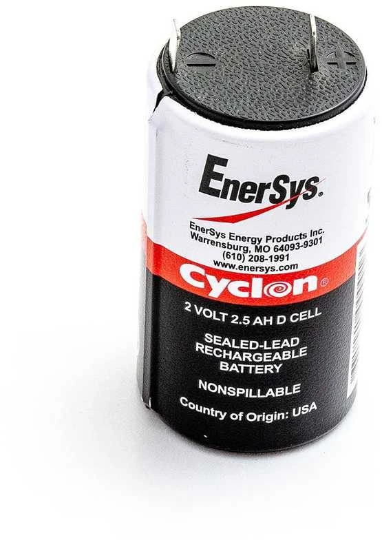 Akumuliatorius 0810-0004 Enersys Hawker Cyclon Cell D 2V 2,5Ah nereikalaujantis priežiūros