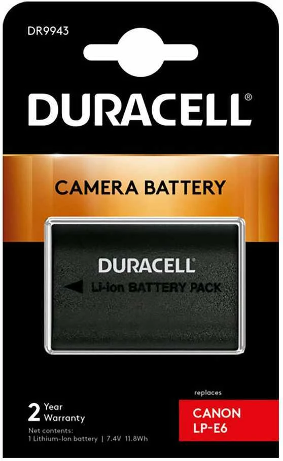 Duracell Li-Ion Power Bank 1600 mAh, palaiko Canon LP-E6