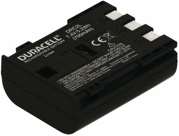 Akumuliatorius Baterija Duracell DRC2L 7,4 V 700 mAh Li-Ion Canon BP-2L5, BP-2LH, NB-2L, NB-2LH, Elura, IVIS, IXY, LEGRIA, Optura, PowerShot, VIXIA