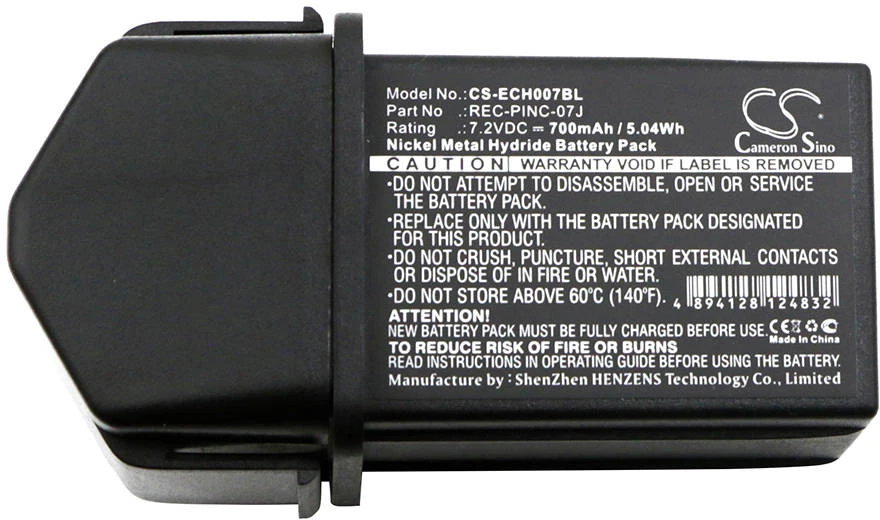Akumuliatorius Cameron Sino Technology Baterija Elca 0401BA000112, PINC-07MH, 7,2 V 700 mAh, skirta CONTROL-07, CONTROL-07MH-A/D, GENIO-M, GENIO-P, TECHNO-M