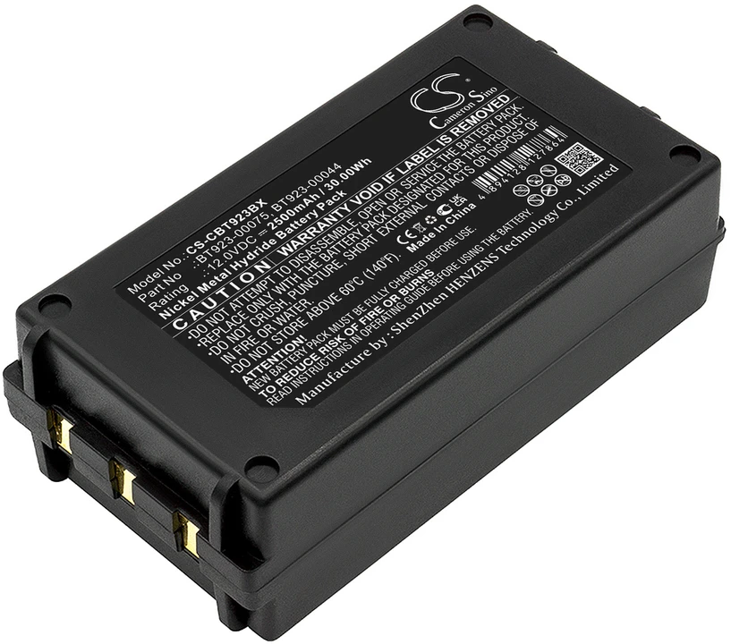 Akumuliatorius Cameron Sino Technology Cattron Theimeg baterija 923-00075 12V 2500mAh NiMh, skirta Cattron Theimeg Easy Mini TH-EC 30