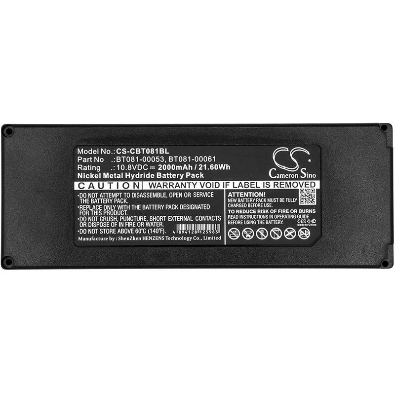 Akumuliatorius Cameron Sino Technology Cattron Theimeg baterija BT081-00061 10,8V 2000mAh NiMh, skirta Cattron Theimeg TH- EC/LO