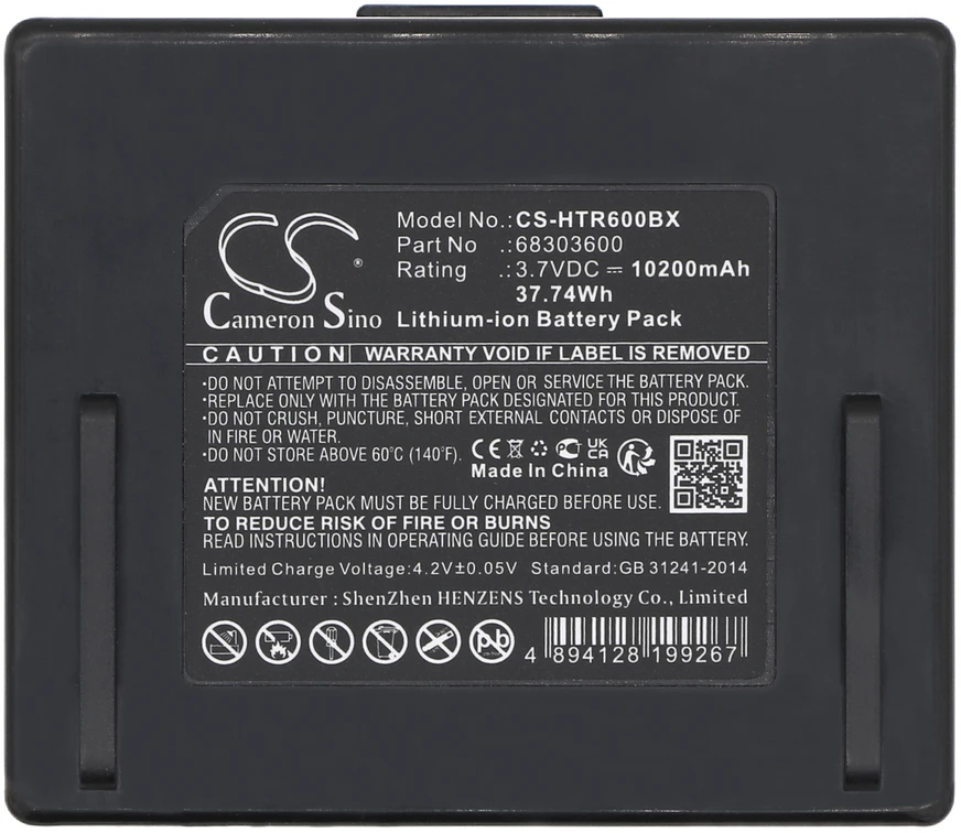 Akumuliatorius Cameron Sino Technology Hetronic Mini baterija 68303600 3,7 VDC 10200mAh Li-Ion, skirta NOVA XXL