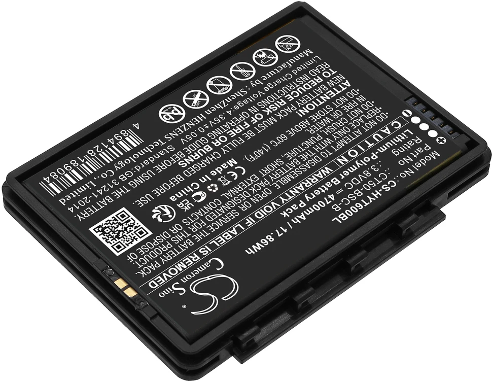 Akumuliatorius Cameron Sino Technology „Honeywell“ atsarginė baterija CT50-BSC-B, 3,8 V, 4700 mAh, ličio polimerinė, skirta modeliams CT50, CT60, „Dolphin“ ir CT65
