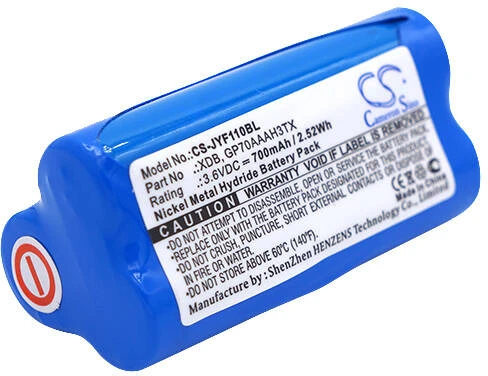 Akumuliatorius Cameron Sino Technology JAY baterija GP70AAAAH3TX XDB 3.6V 700mAh NiMh, skirta krano valdymo siųstuvui XDE UDB2 UWB A001 VUF110